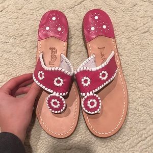 Jack Rodgers Ping women’s flip flops, size 8